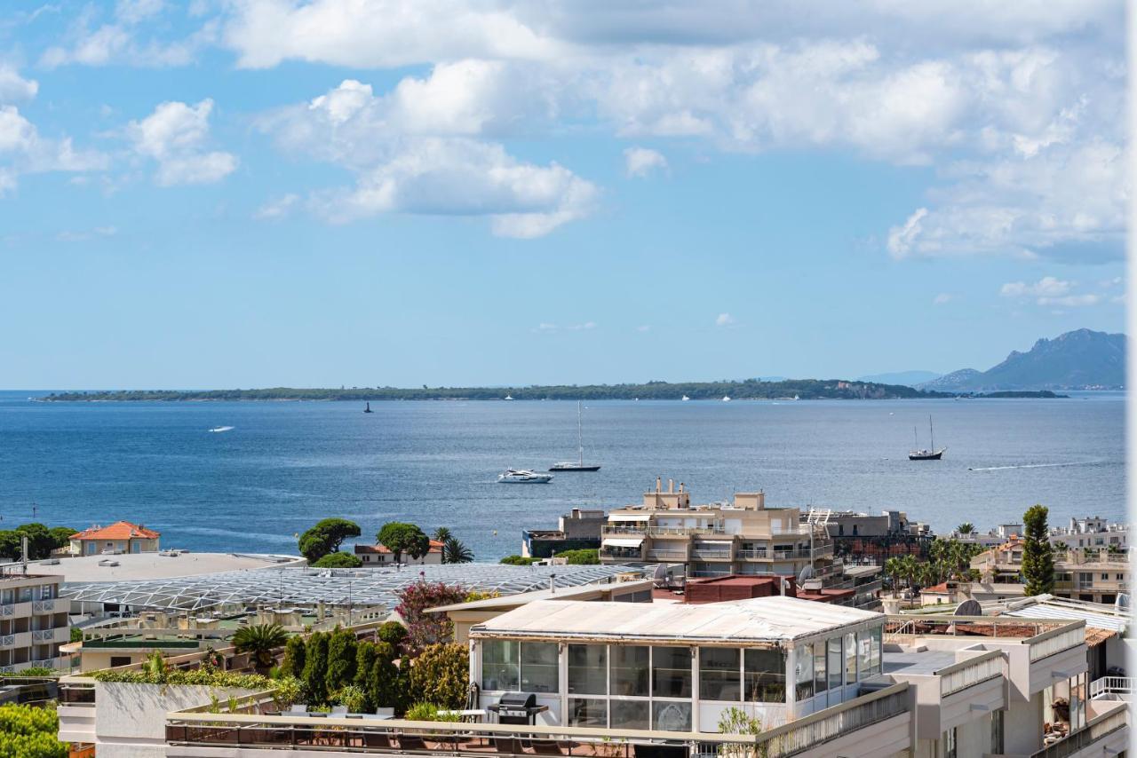 Vue Mer 180° Cocon A 7 Min De La Plage Piscine Ac Apartment Antibes Exterior foto